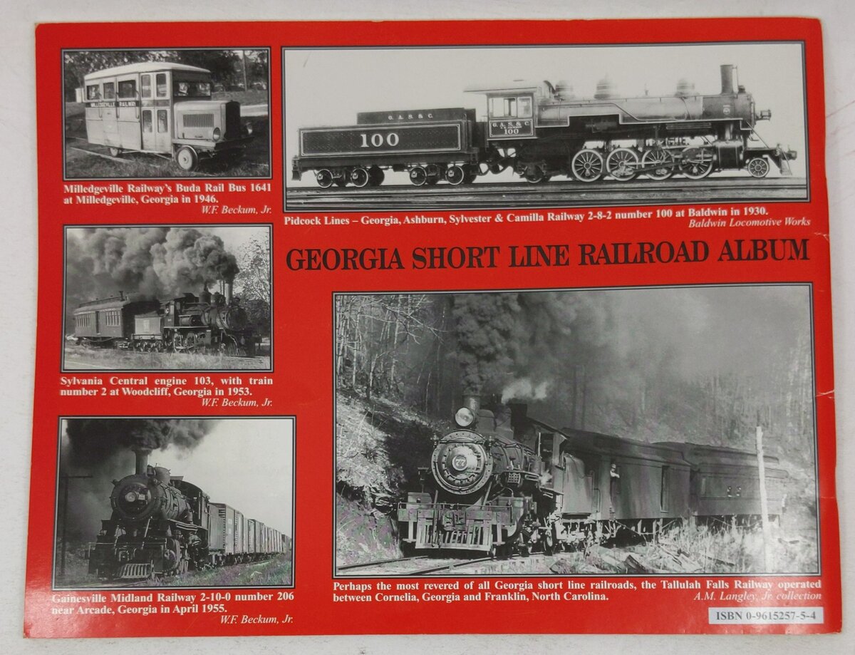 Georgia Short Line Railroad Album Paperback Book By Albert M. Langley VG