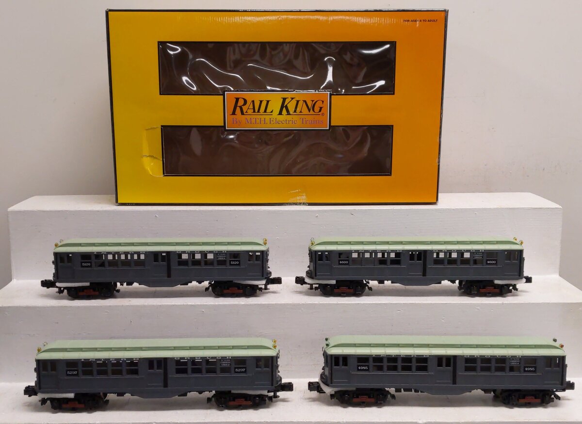 MTH 30-2756-1 Metropolitan T Green LO-V 4-Car Subway