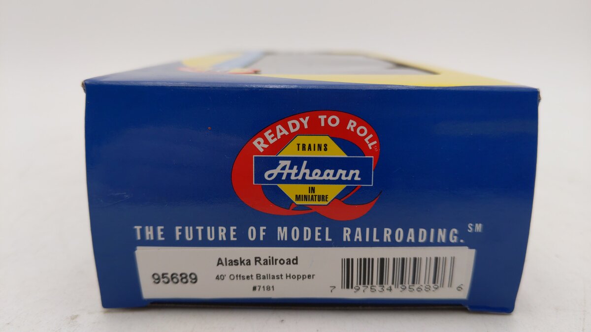 Athearn 95689 HO Scale Alaska Railroad Offset Ballast Hopper Car #7181