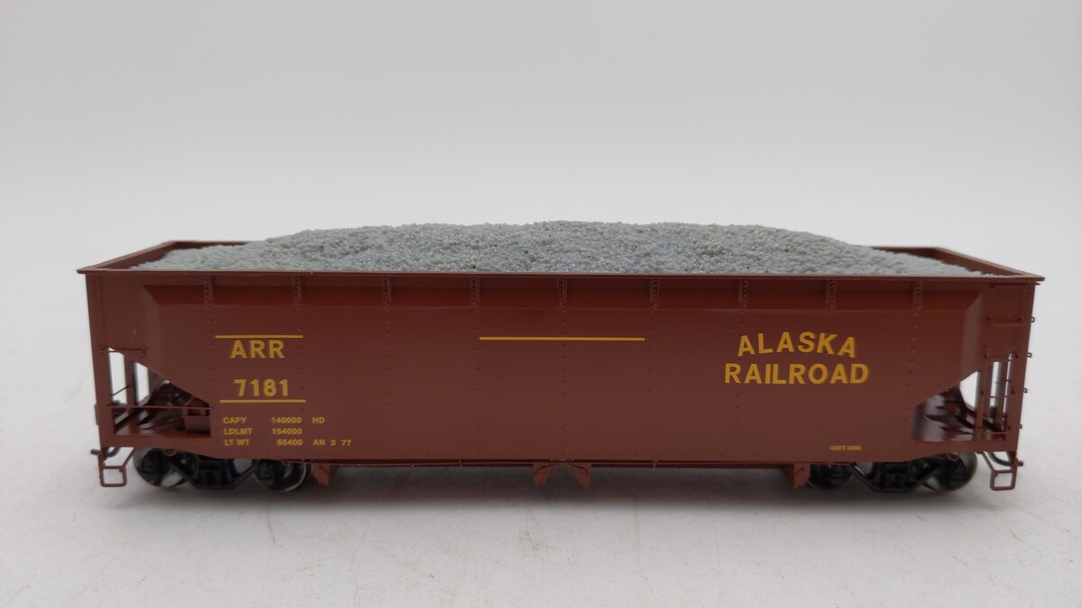 Athearn 95689 HO Scale Alaska Railroad Offset Ballast Hopper Car #7181