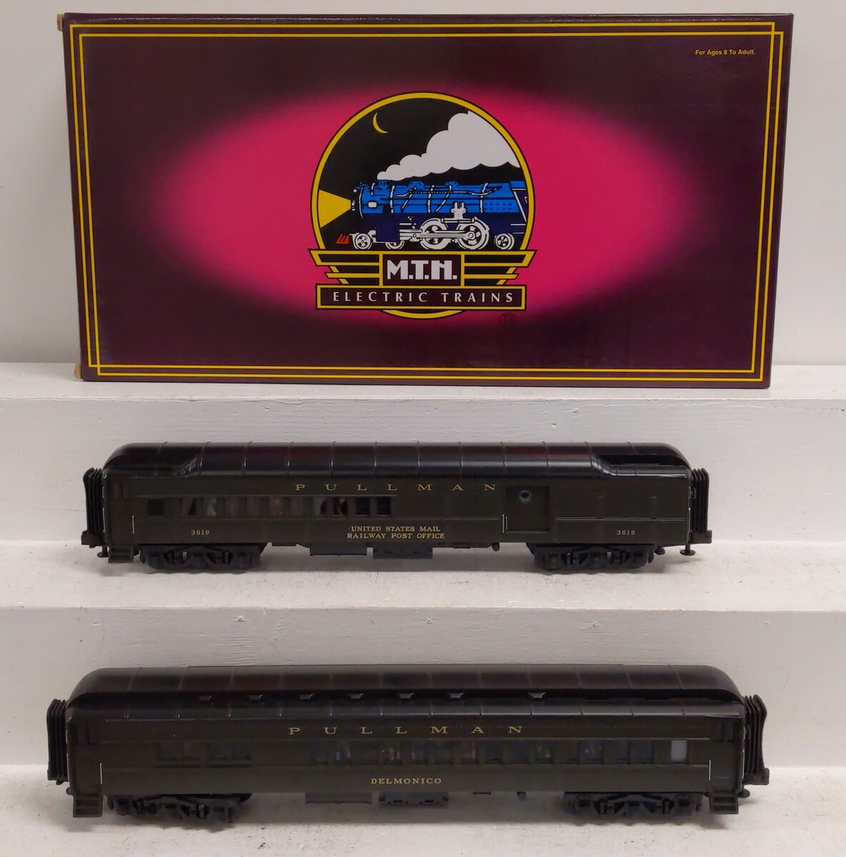 MTH 20-4133 O Pullman 70' Madison Combine/Diner Passenger Set (Set of 2)-Custom LN/Box