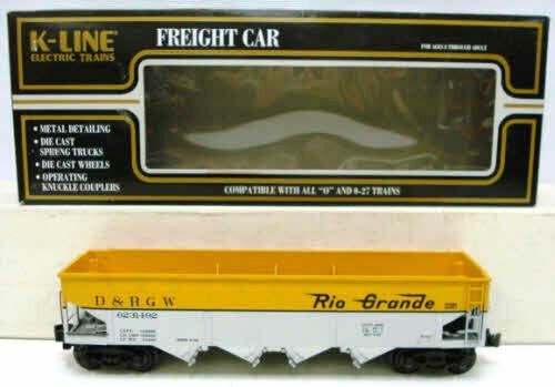 K-Line K623-1491A Rio Grande 4-Bay Die-Cast Hopper (Pack of 3) LN/Box