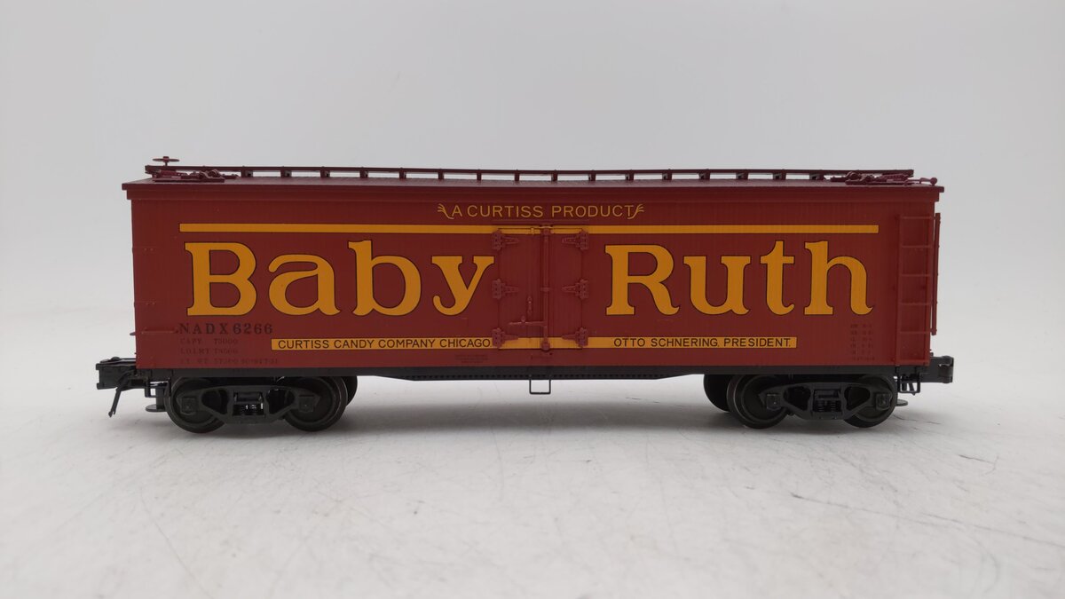 Atlas 6703-1 O Gauge NADX Baby Ruth 40' Woodside Reefer Car #6266 (3-Rail) LN/Box