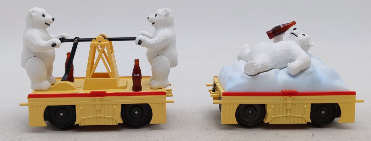 K-Line O K2625-02 Coca Cola Polar Bear Handcar & Trailer LN/Box