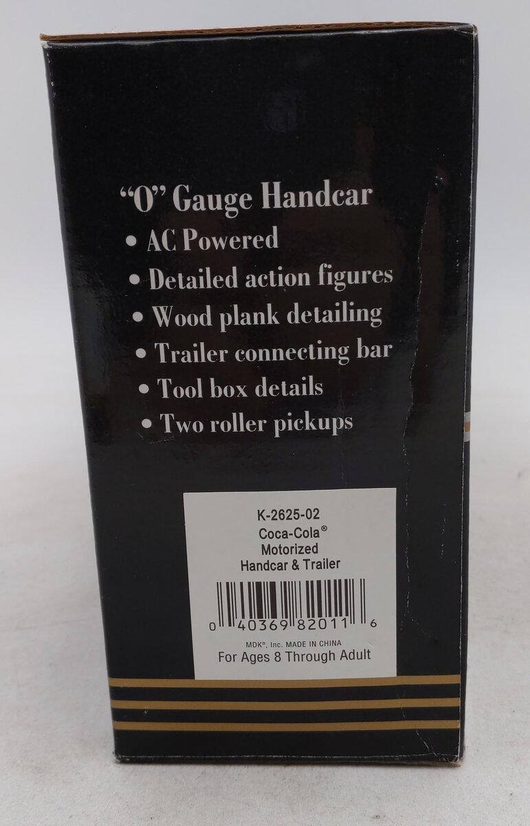 K-Line O K2625-02 Coca Cola Polar Bear Handcar & Trailer LN/Box