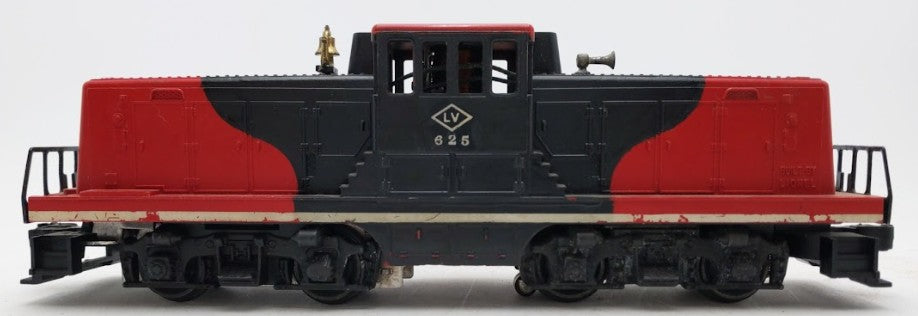 Lionel 625 Vintage O Lehigh Valley Red & Black 44 Ton Diesel Switcher VG