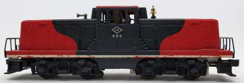 Lionel 625 Vintage O Lehigh Valley Red & Black 44 Ton Diesel Switcher VG