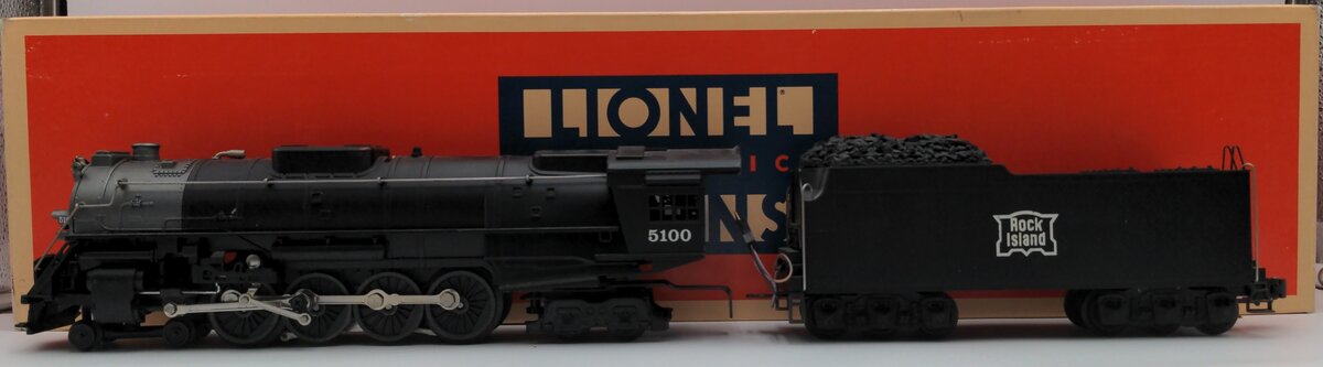 Lionel 6-18001 O Gauge Rock Island 4-8-4 Steam Locomotive & Tender #5100 EX/Box