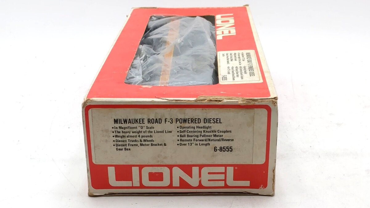 Lionel 6-8555 O Gauge Milwaukee Road F-3 Powered A Unit Diesel Locomotive EX/Box
