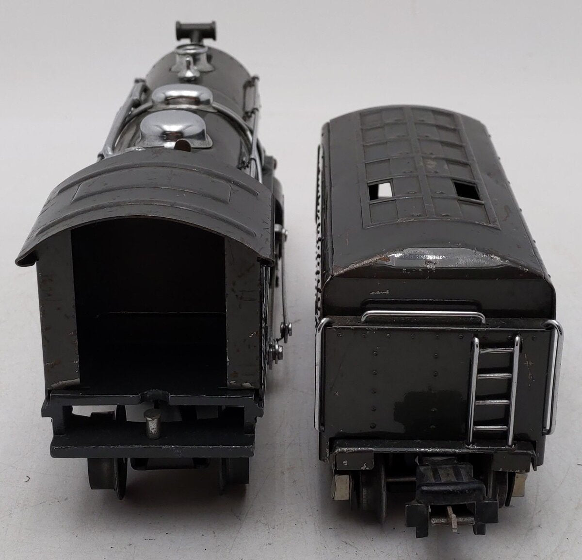 Lionel 249E Vintage O Prewar Gunmetal Tinplate 2-4-2 Steam Locomotive VG
