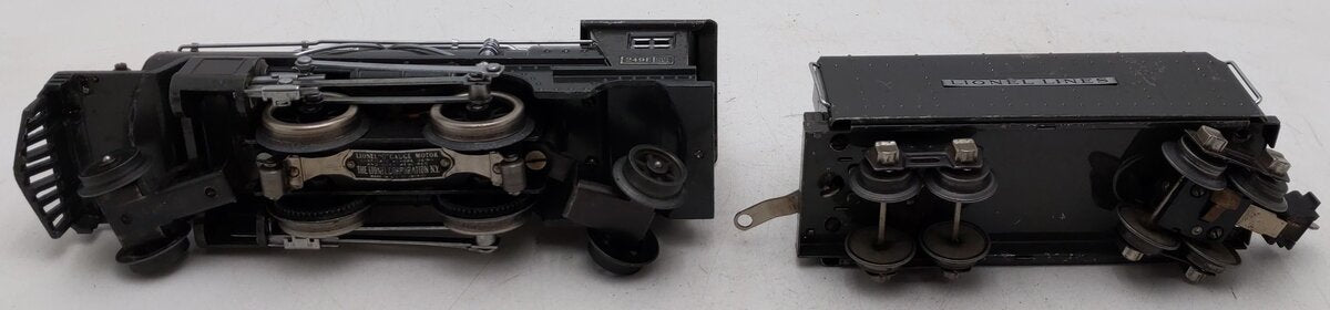 Lionel 249E Vintage O Prewar Gunmetal Tinplate 2-4-2 Steam Locomotive VG