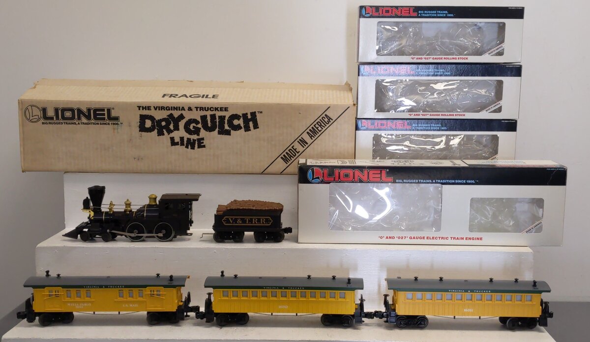 Lionel 6-11706 O Gauge Virginia and Truckee Dry Gulch Line Steam Train Set LN/Box