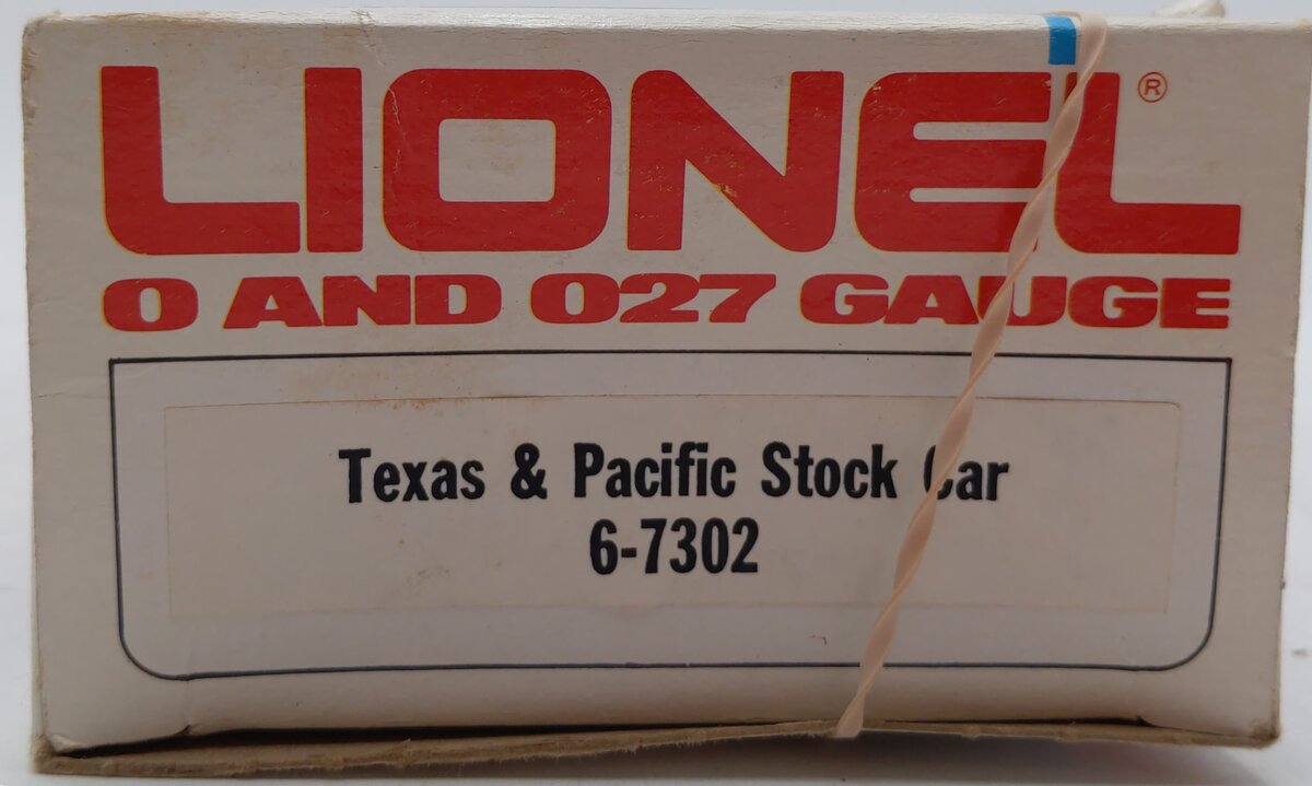 Lionel 6-7302 O Gauge Texas & Pacific Small Stock Car LN/Box