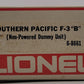 Lionel 6-8661 O Gauge Southern F3 B Non-Powered Diesel Locomotive EX/Box