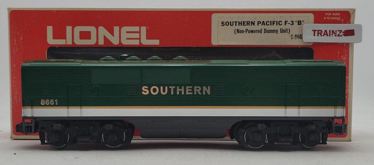 Lionel 6-8661 O Gauge Southern F3 B Non-Powered Diesel Locomotive EX/Box