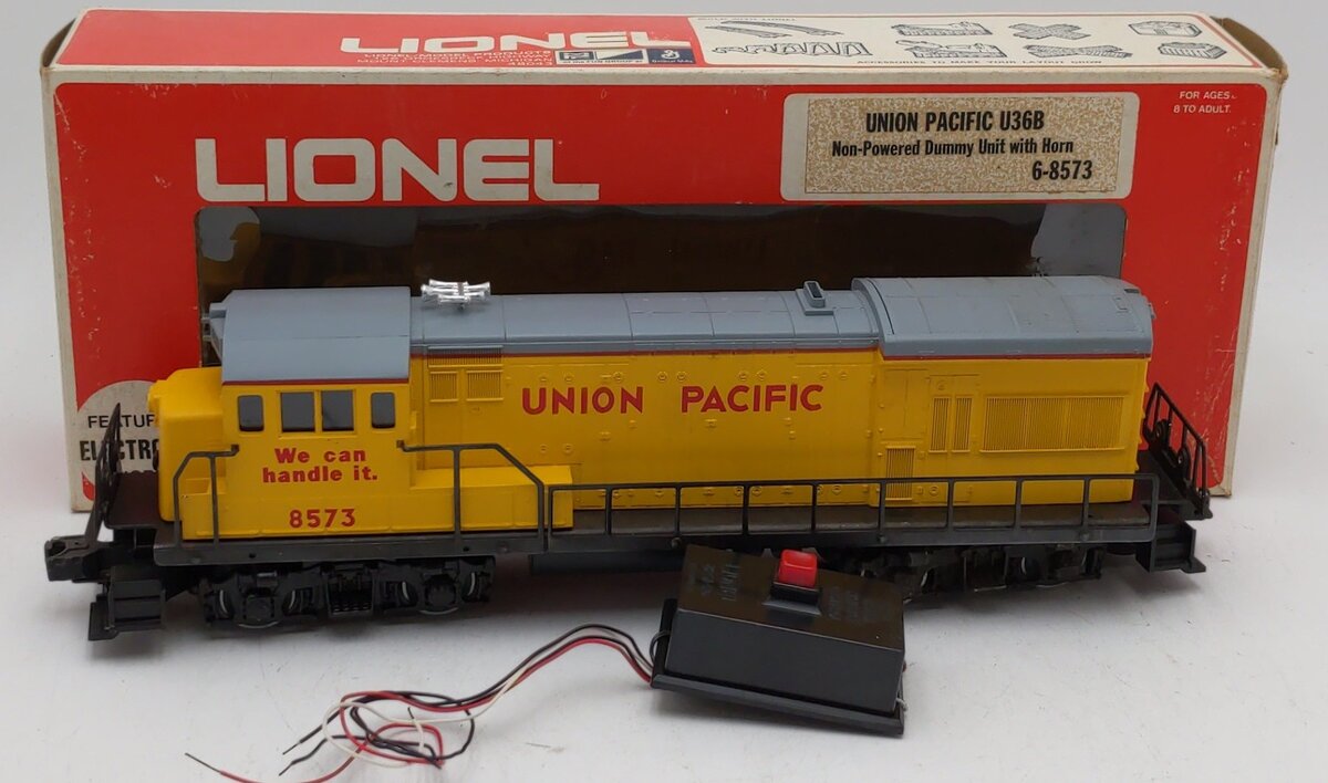 Lionel 6-8573 Union Pacific U36B Dummy Diesel Locomotive w/Horn LN/Box