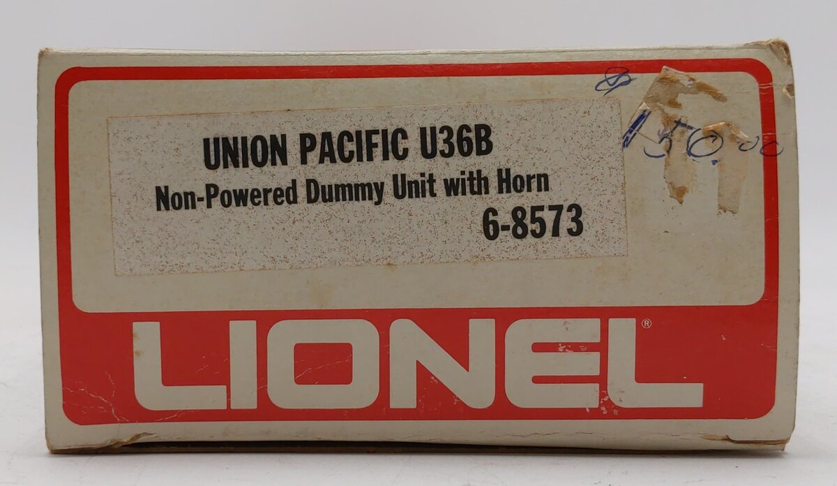 Lionel 6-8573 Union Pacific U36B Dummy Diesel Locomotive w/Horn LN/Box