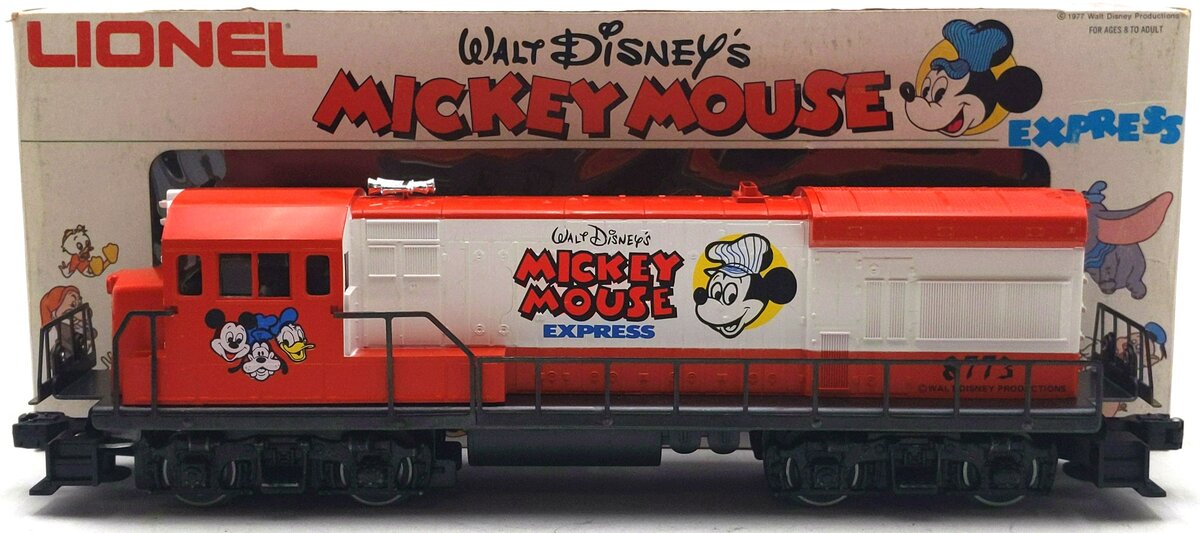 Lionel 6-8773 O Gauge Mickey Mouse U36B Diesel Locomotive #8773 LN/Box