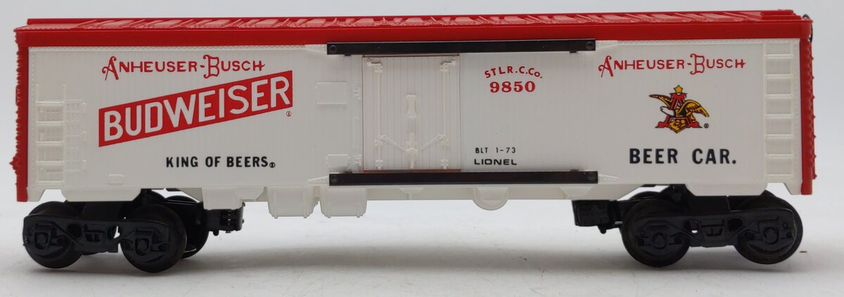 Lionel 6-9850 O Gauge Budweiser Beer Billboard Reefer EX/Box