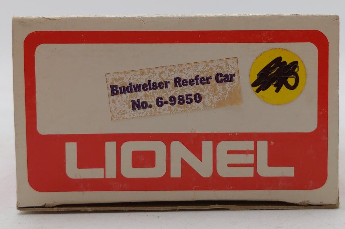 Lionel 6-9850 O Gauge Budweiser Beer Billboard Reefer EX/Box