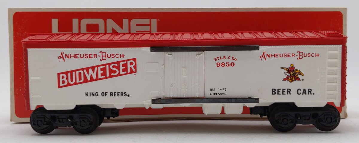 Lionel 6-9850 O Gauge Budweiser Beer Billboard Reefer EX/Box