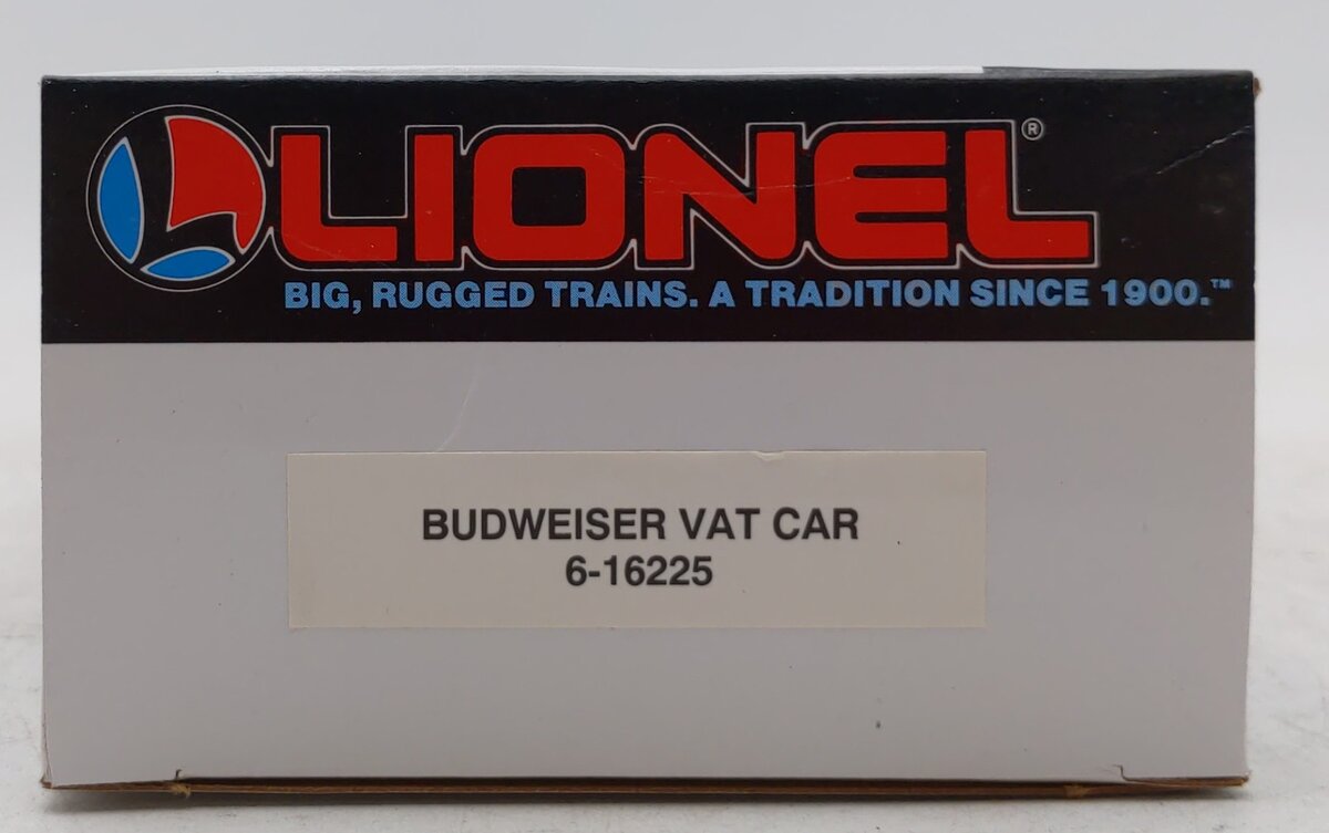 Lionel 6-16225 O Gauge Budweiser Vat Car NIB