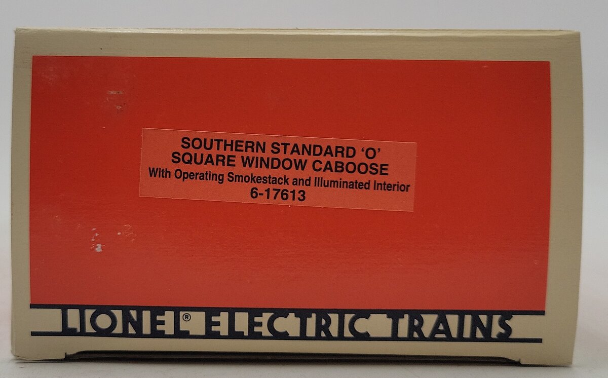 Lionel 6-17613 O Gauge Southern Steelside Caboose w/ Smoke #7613 EX/Box