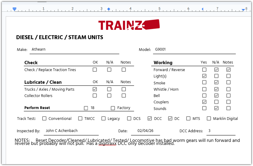 Athearn G9001 HO Scale H&VC USRA 2-8-2 Mikado Steam Locomotive & Tender - Custom/Box