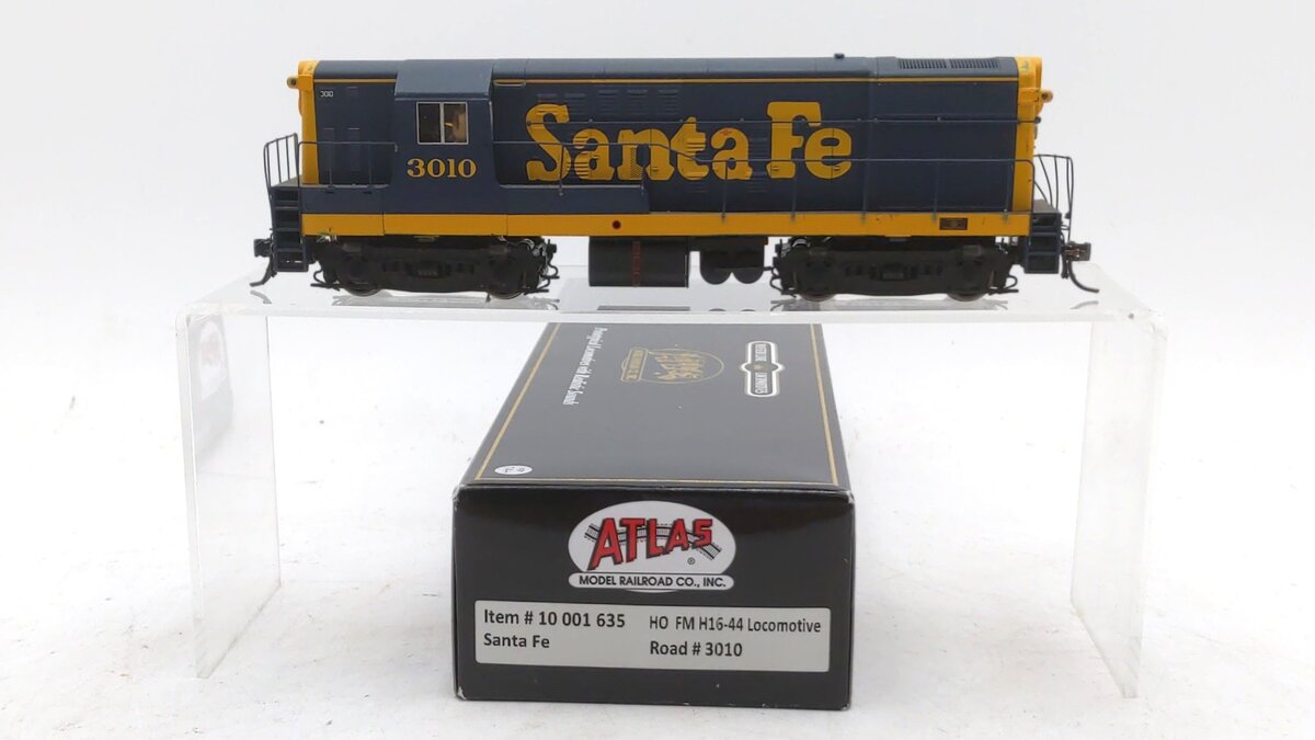 Atlas 10001635 HO Scale Atchison Topeka Santa Fe H16-44 Diesel #3010 w/DCC