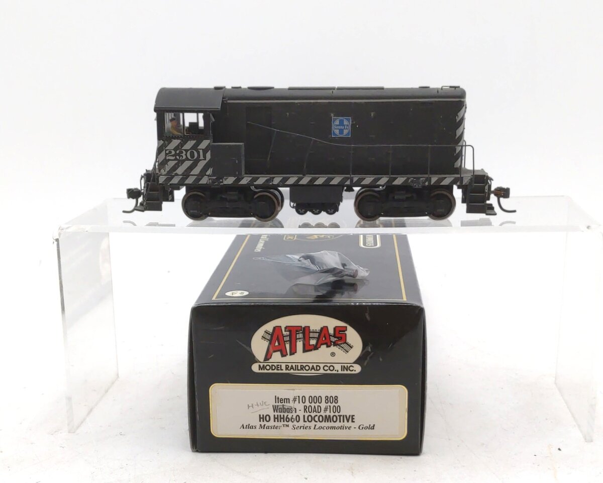 Atlas 10000808 HO Scale Custom Santa Fe HH660 Diesel Locomotive #2301 w/DCC VG/Box