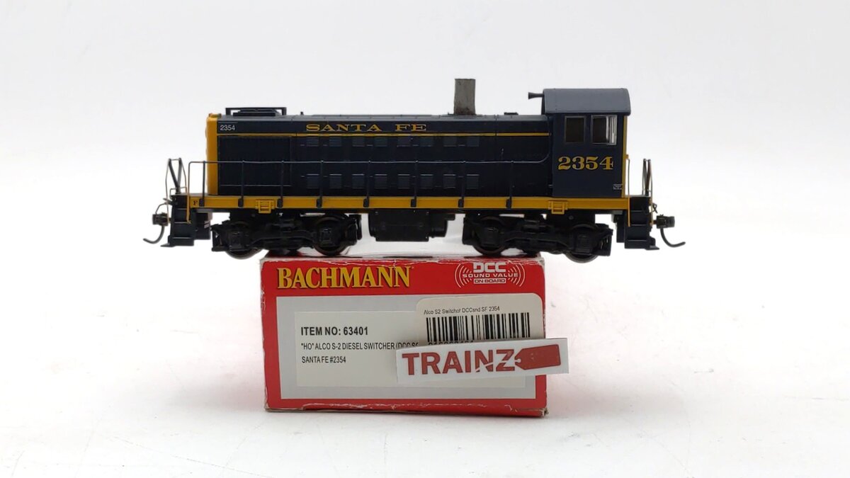 Bachmann 63401 HO Scale Santa Fe Alco S2 Diesel Switcher #2354 w/DCC Sound