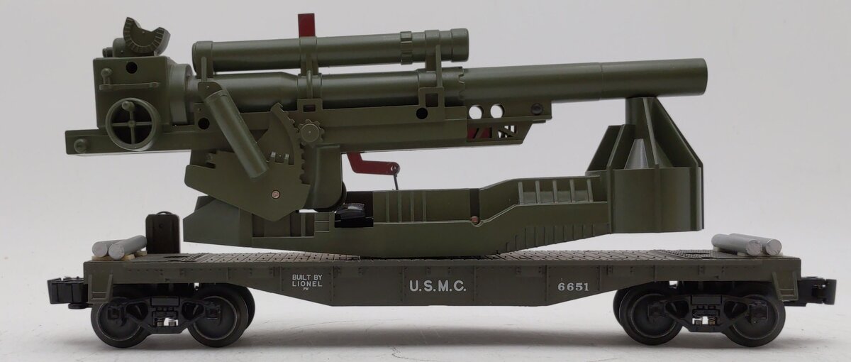 Lionel 6-29853 O Gauge PWC US Marines Big John Cannon Car #6651 NIB