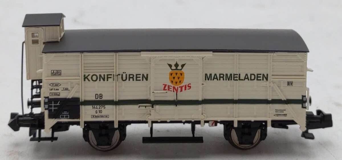 Brawa 67491 N DB G10 "Zentis" Covered Boxcar w/Brakeman's Cab #144275 LN/Box