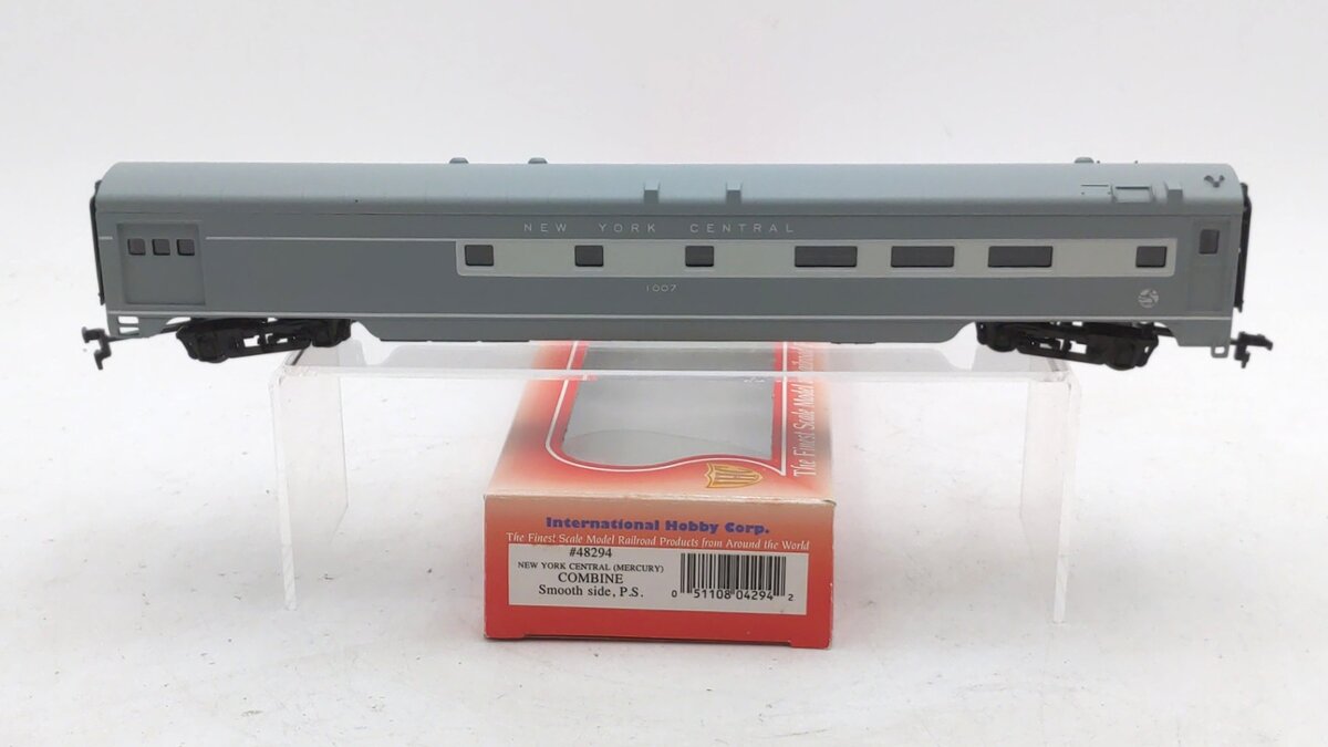 IHC 48294 HO Scale New York Central Mercury PS Smooth Side Combine Car #1007
