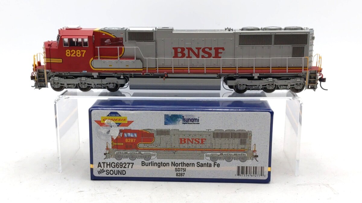Athearn G69277 HO Scale Burlington Northern Santa Fe SD75I Diesel w/DCC & Sound LN/Box
