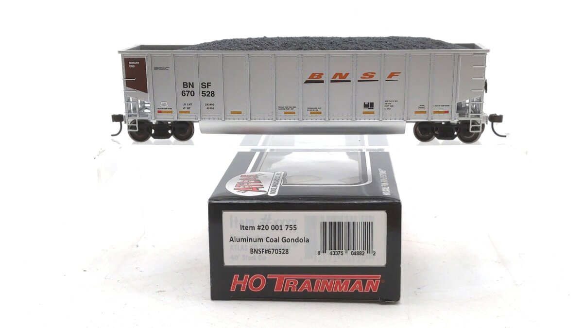 Atlas 20001755 HO Scale BNSF Aluminum Coal Gondola #670528