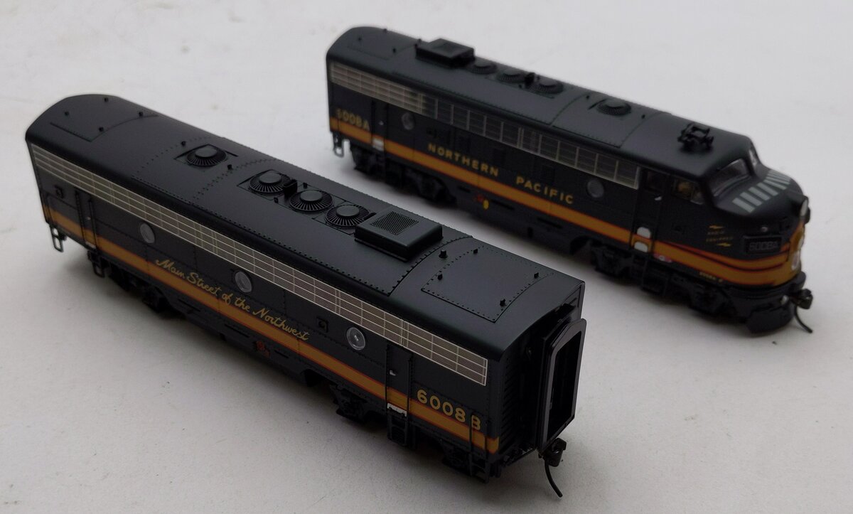 Broadway Limited 6677 HO NP EMD F7 A/B Diesel Locomotive Sound/DCC #6008A/6008B