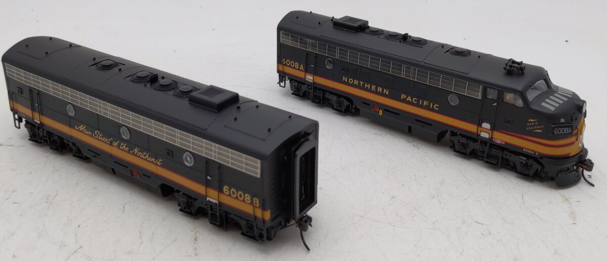 Broadway Limited 6677 HO NP EMD F7 A/B Diesel Locomotive Sound/DCC #6008A/6008B