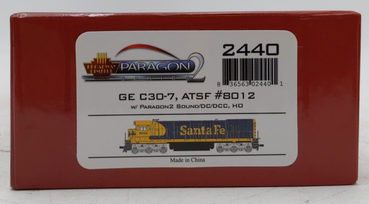 Broadway Limited 2440 HO Santa Fe 797 GE C30-7 #8012 w/ DCC&SND