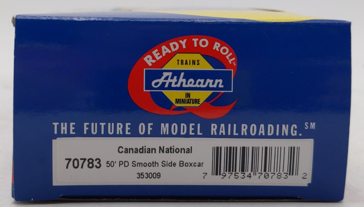 Athearn 70783 HO CN 50' Smooth Plug Door Boxcar #353009