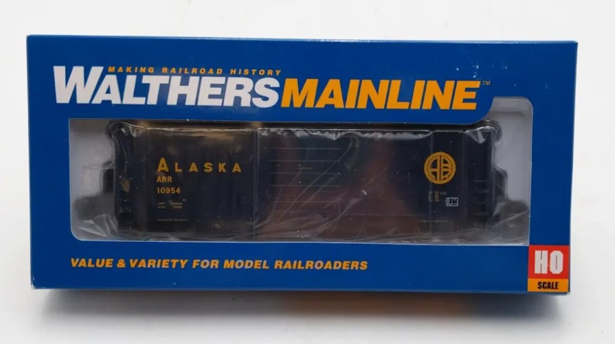 Walthers 910-1912 HO Scale Alaska Railroad 50' Evans Smoothside Boxcar #10954