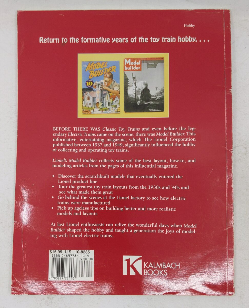 Lionel's Model Builder Paperback Book By Terry Thompson, Roger Carp