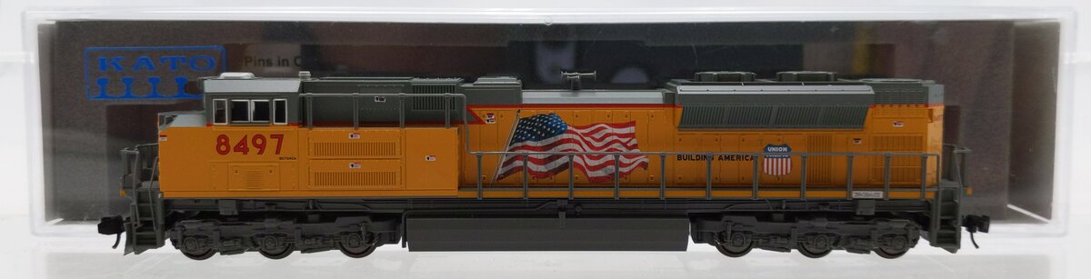 Kato 176-8438 N UP Flag SD70Ace Diesel Locomotive with Cab Headlight #8497