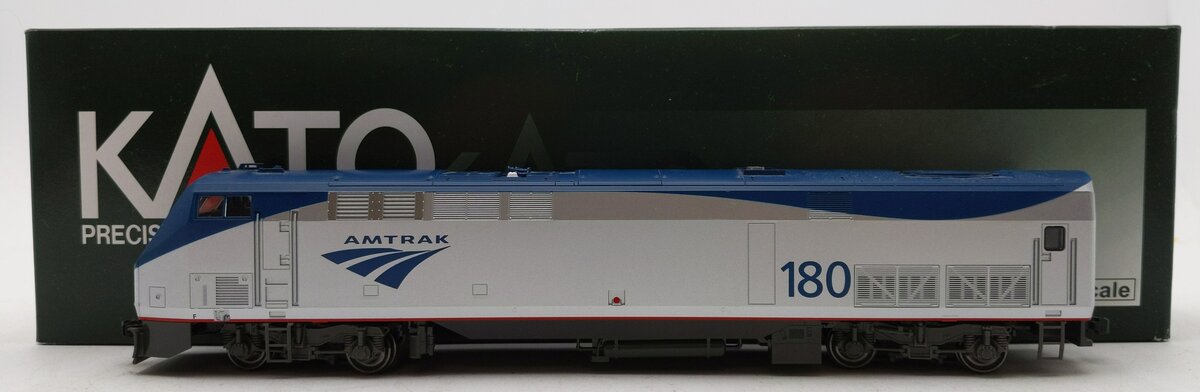 Kato 37-6118 HO Amtrak Phase V Late P42 Diesel Locomotive #180