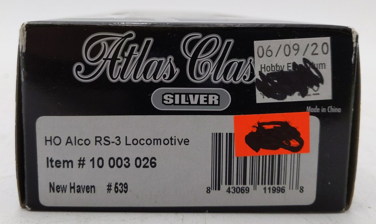 Atlas 10003026 HO RS-3 New Haven Diesel Locomotive #539