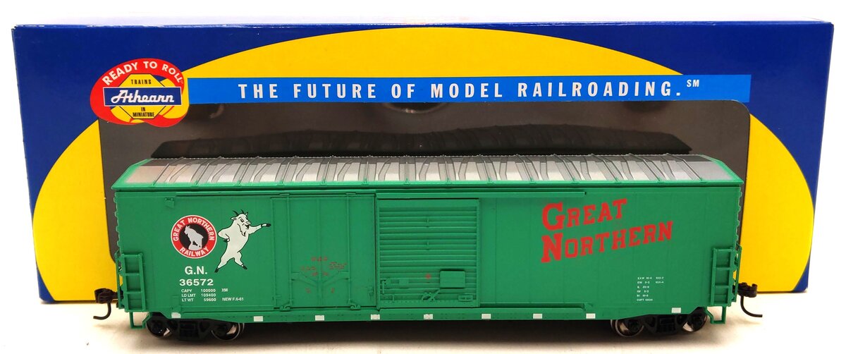 Athearn 89362 HO Scale Great Northern 50' Combo Door Boxcar #36572