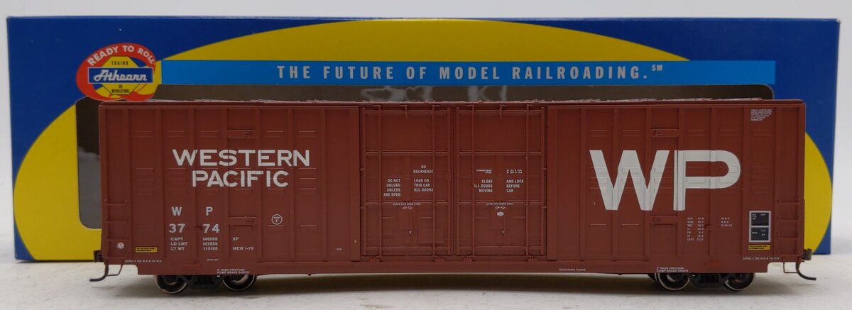 Athearn 96264 Western Pacific 60' Berwick Hi-Cube Boxcar #3774