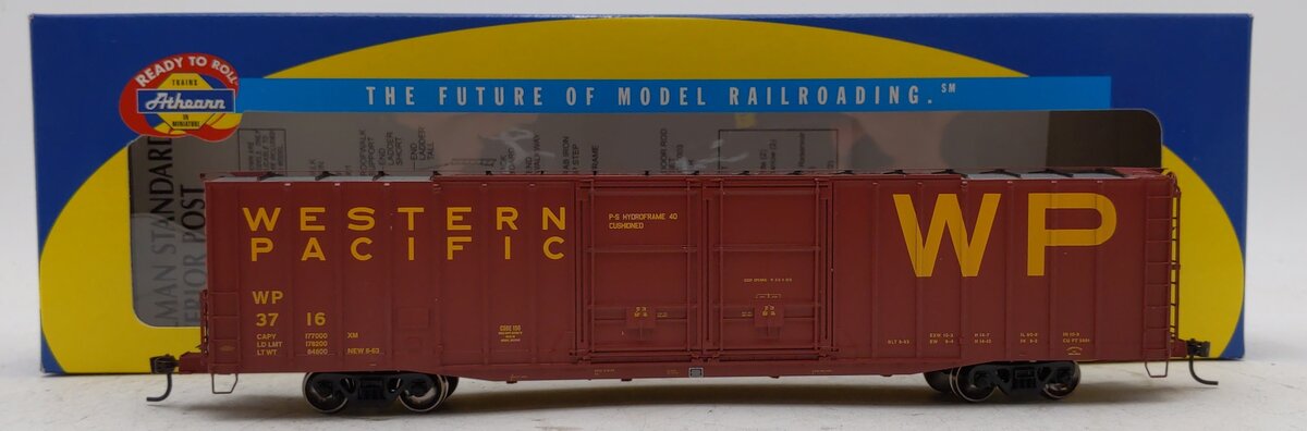 Athearn 89208 HO Scale Western Pacific 60'' PS Auto Parts Boxcar #3716