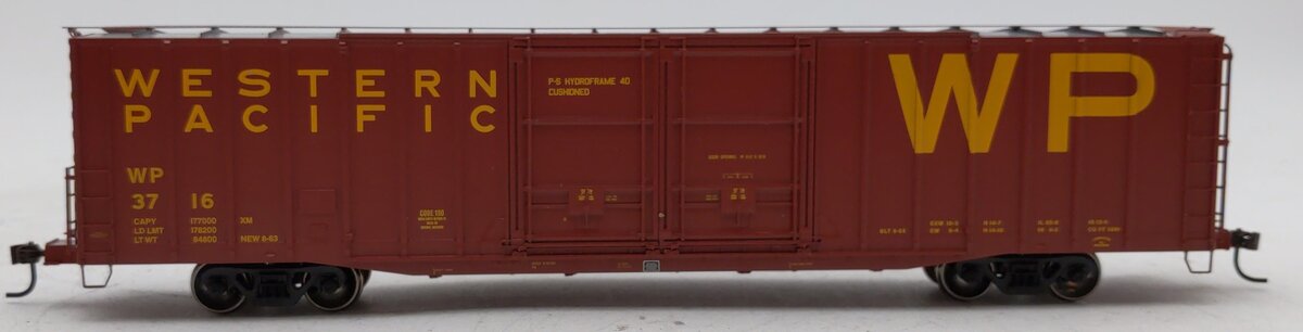 Athearn 89208 HO Scale Western Pacific 60'' PS Auto Parts Boxcar #3716
