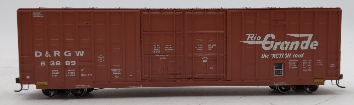 Athearn 96271 HO Scale D&RGW 60' Berwick Hi-Cube Boxcar #63889